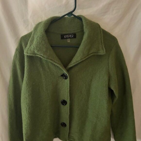 Kasper Blazer‎ Jacket Size Large Olive Green - Picture 1 of 4